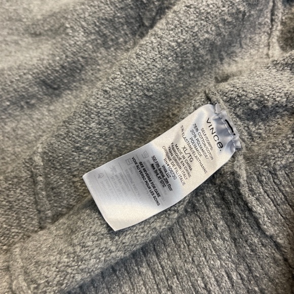 Vince Grey Heathered Shawl Collar Cardigan - Picture 7 of 7